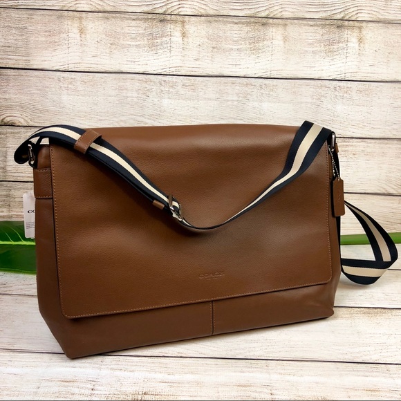 COACH • CHARLES MESSENGER IN SMOOTH LEATHER - Picture 2 of 8